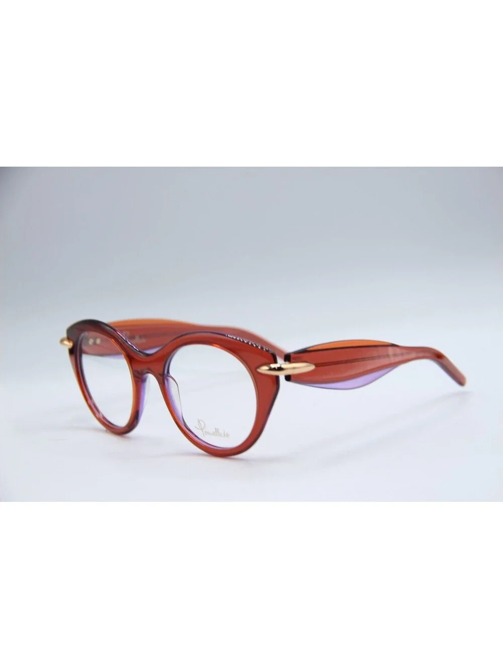 Pomellato Pm0020O 004 Red Clear Authentic Eyeglasses 48-19-140
